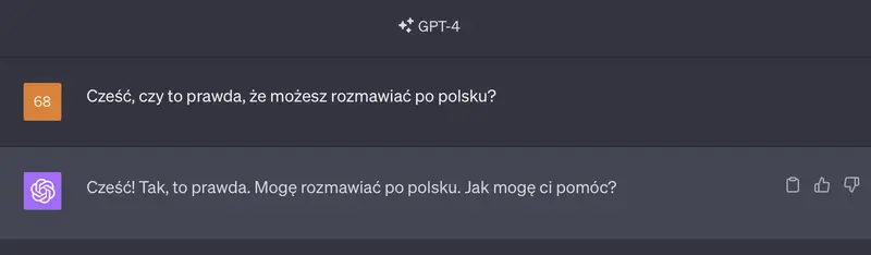 GPT chat in Polish